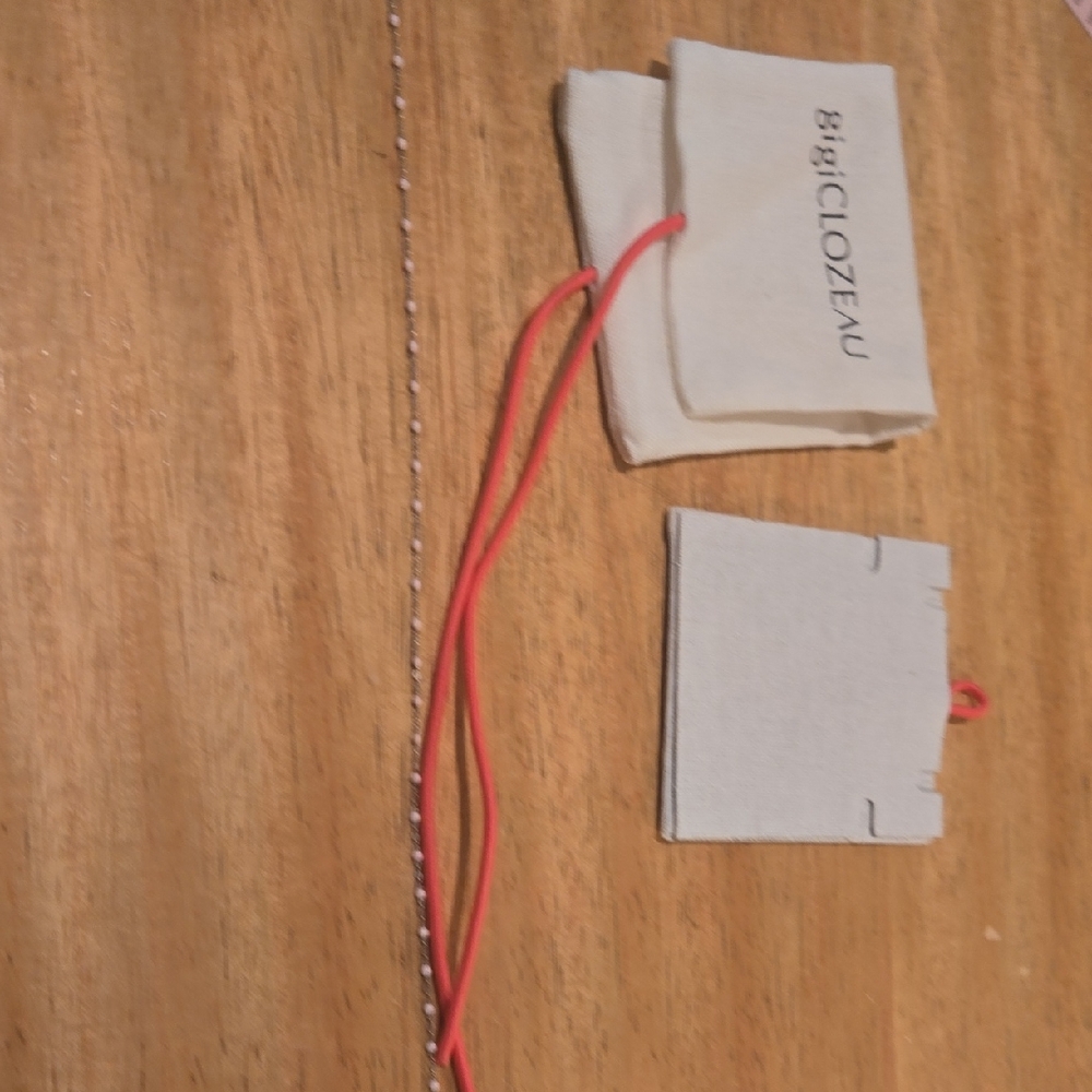 Gigi Clozeau 17 Inch Baby Pink White Gold Necklace